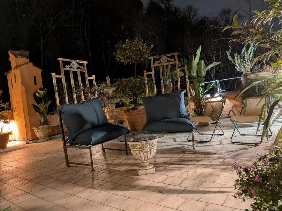 Terrace II, at night