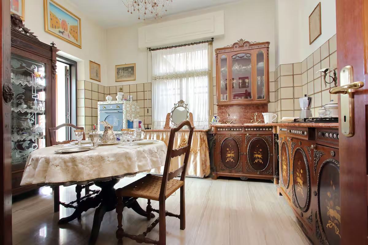 Kitchen and bathrooms of the residence